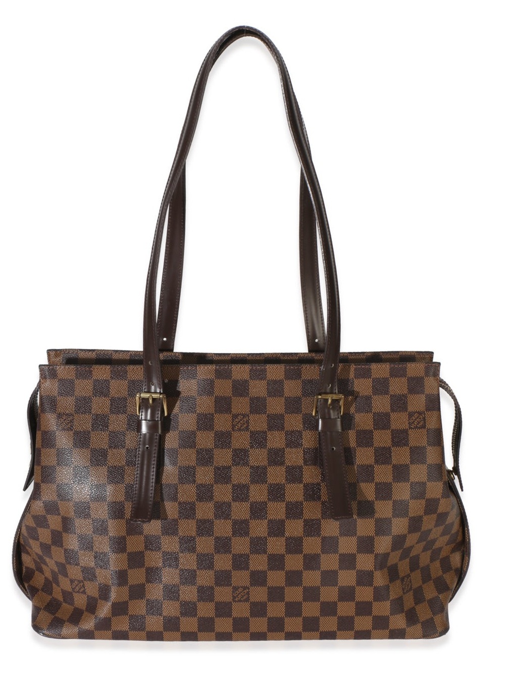 Louis Vuitton Damier Ebene Canvas Chelsea Tote with Authentication